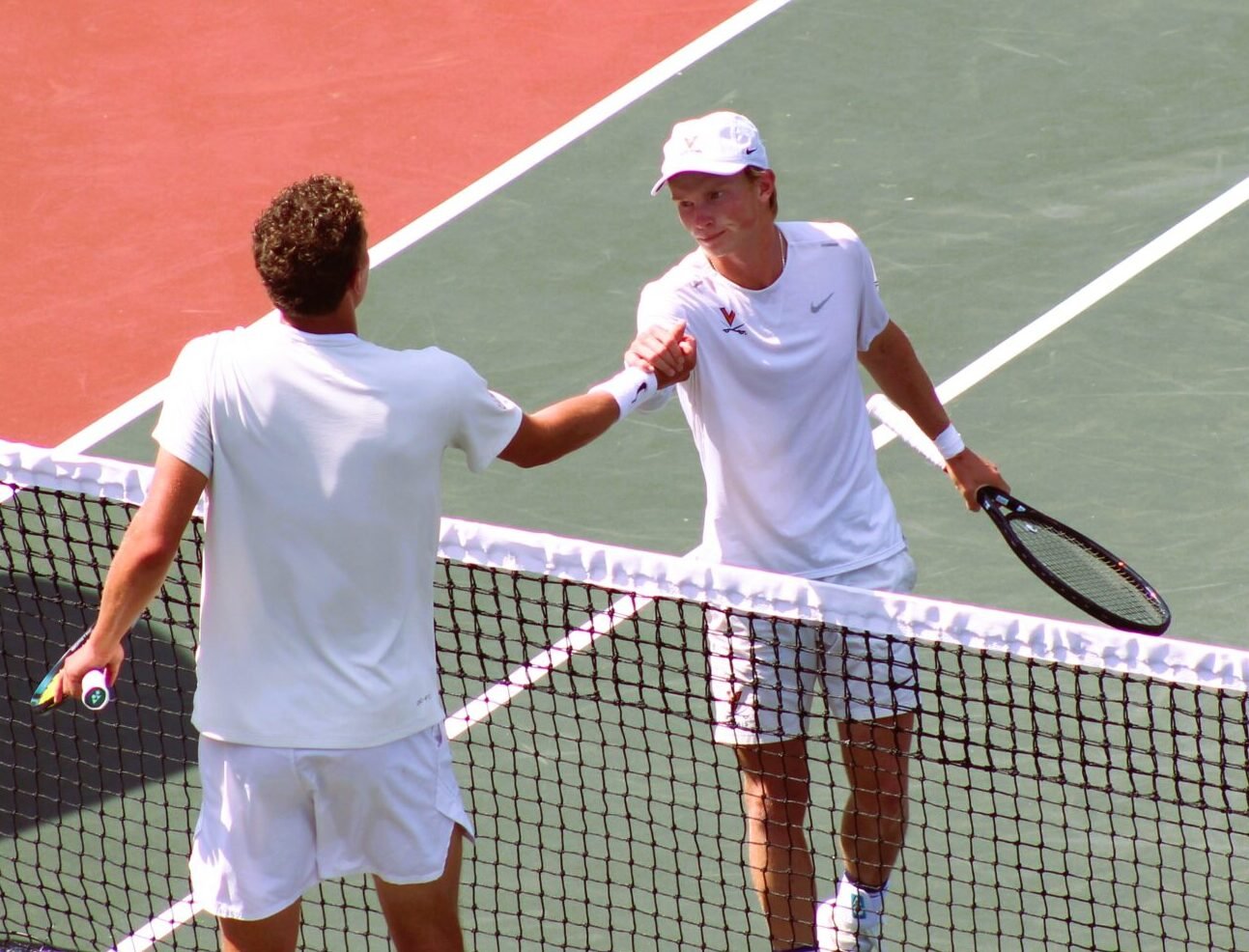 Keegan Rice in the NCAA spring championship final where Virginia would go on to win 4-3.