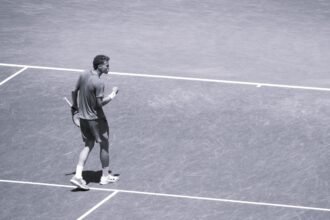 Kalin Ivanovski pumps his fist at NCAA Championship match.
